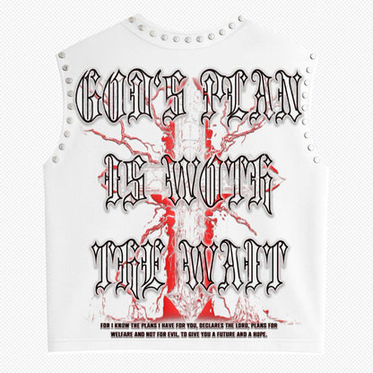 SUFFERING  | WHITE |GLAZA -Sleeveless Tee-