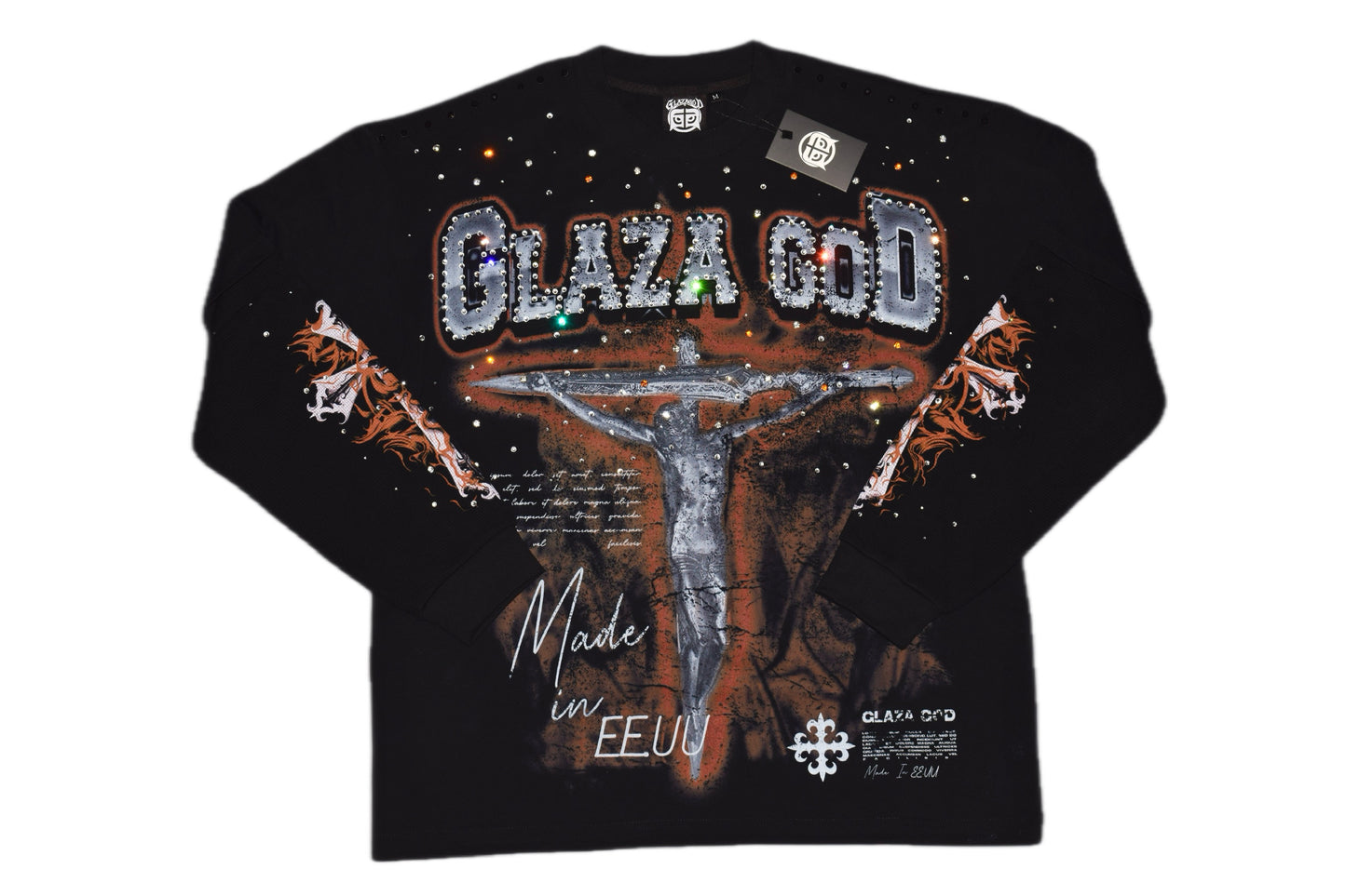 CRUCIFIXION | GOLD |GLAZA- Long Sleeve--05