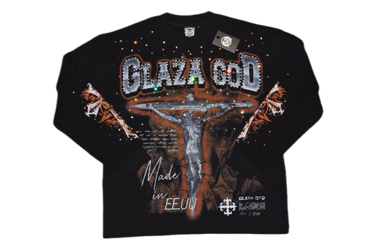CRUCIFIXION | GOLD |GLAZA- Long Sleeve--05