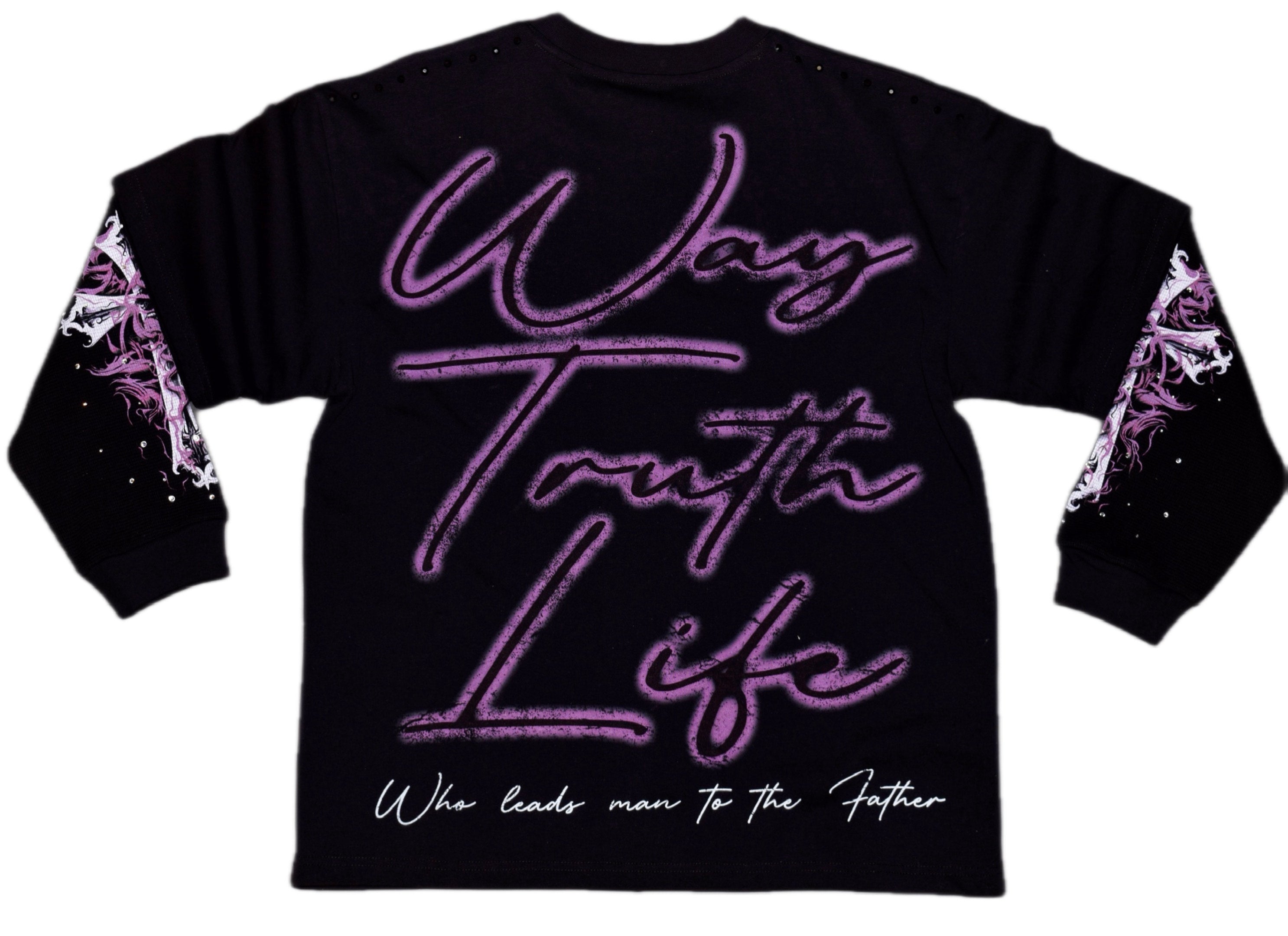 CRUCIFIXION | Purpura |GLAZA- Long Sleeve-03 – GLAZA GOD
