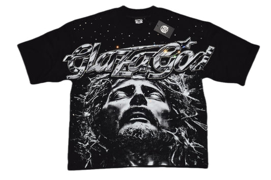 Explosive Cross |BLACK|GLAZA|- T-Shirt Oversized-001