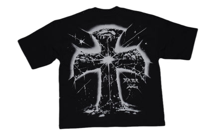 Explosive Cross |BLACK|GLAZA|- T-Shirt Oversized-001