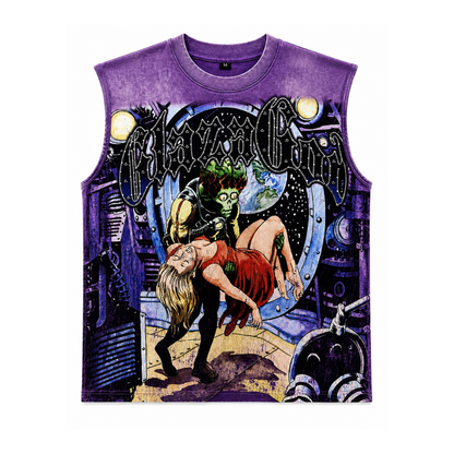 Support – Heavyweight Acid Wash Sleeveless Tee